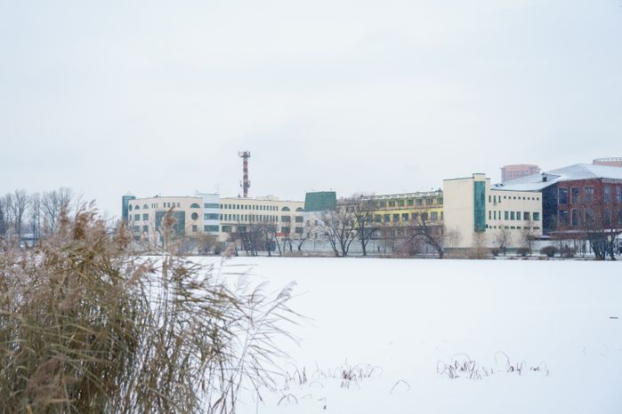 Реутов. Парк «Фабричный пруд». Зима
