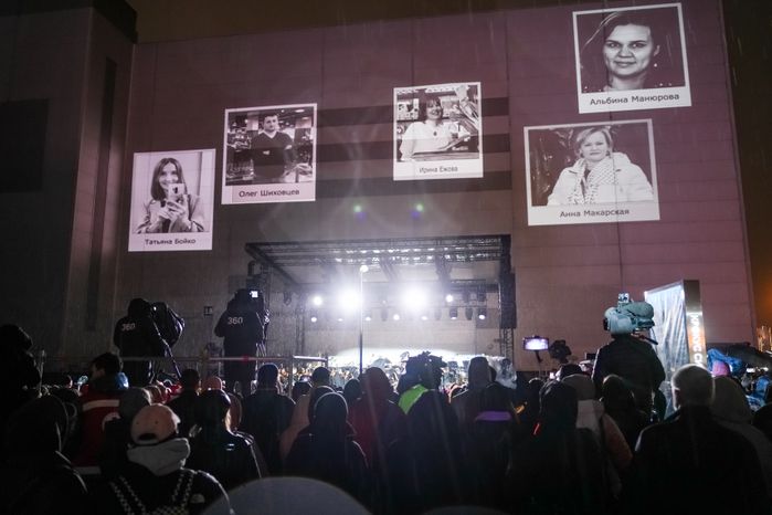 Акция памяти «Журавли» прошла на девятый день после теракта в "Крокус Сити Холле"