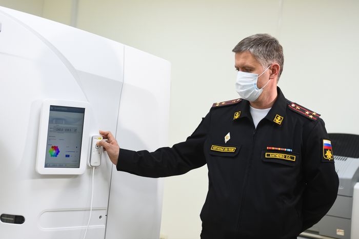 Медицинский центр для больных с коронавирусом, организованный в павильонах Конгрессно-выставочного центра в Кубинке