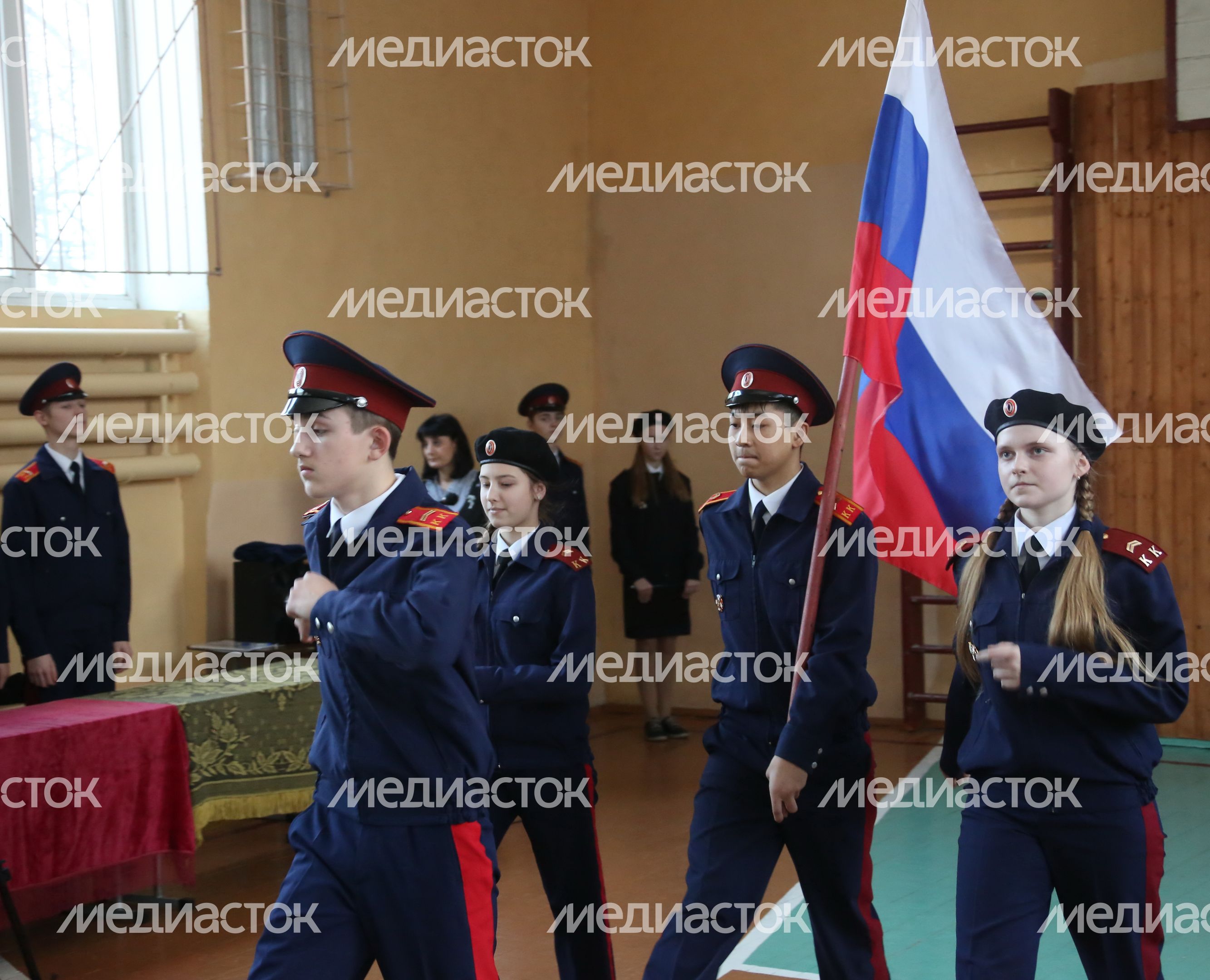 Посвящение в кадеты в каширской школе №8