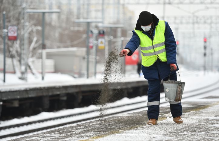 Снежная погода в Москве