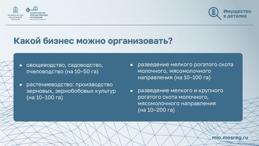 Имущество в деталях. Подмосковные 10га