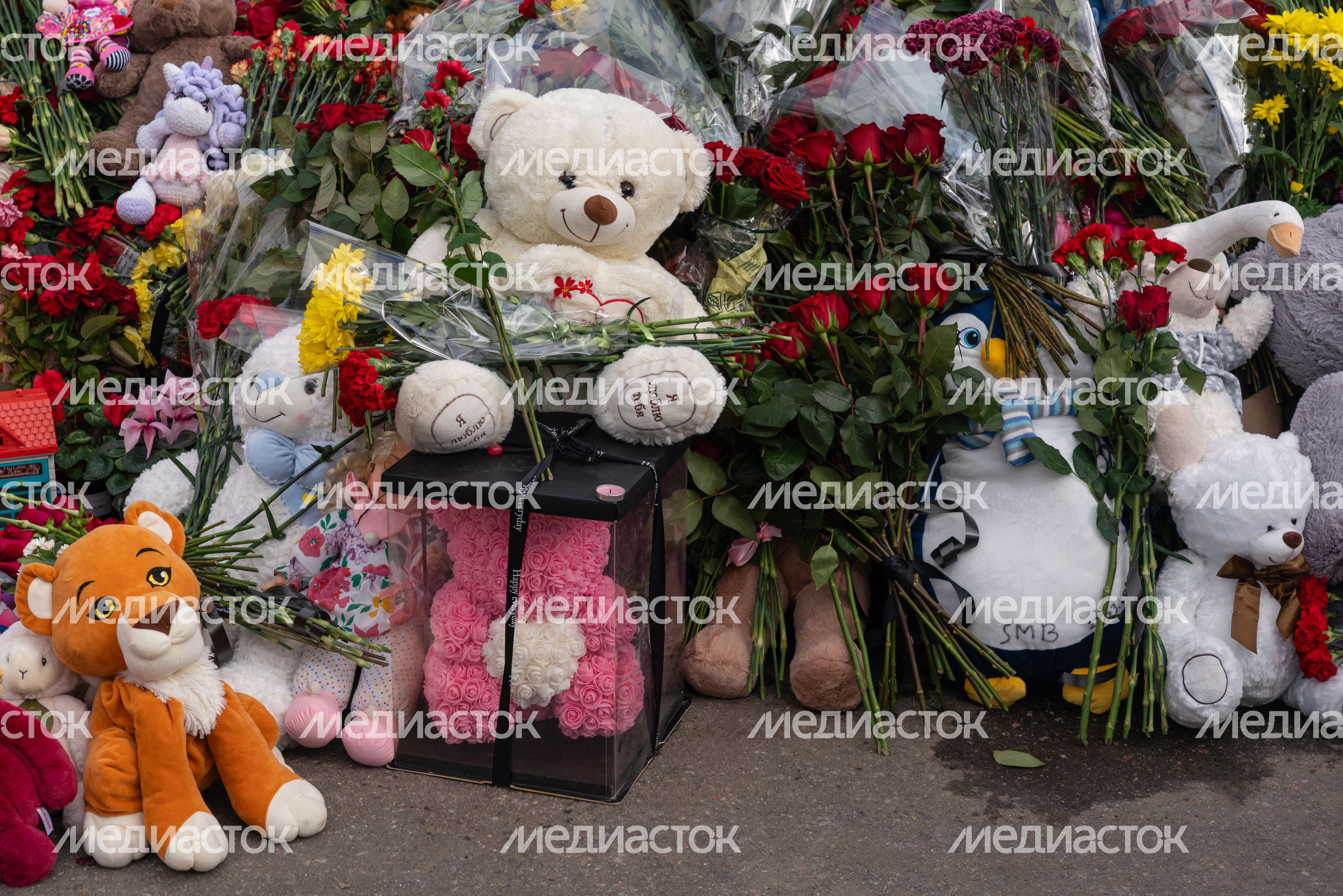 Мемориал памяти погибших в «Крокус Сити Холле» в Красногорске