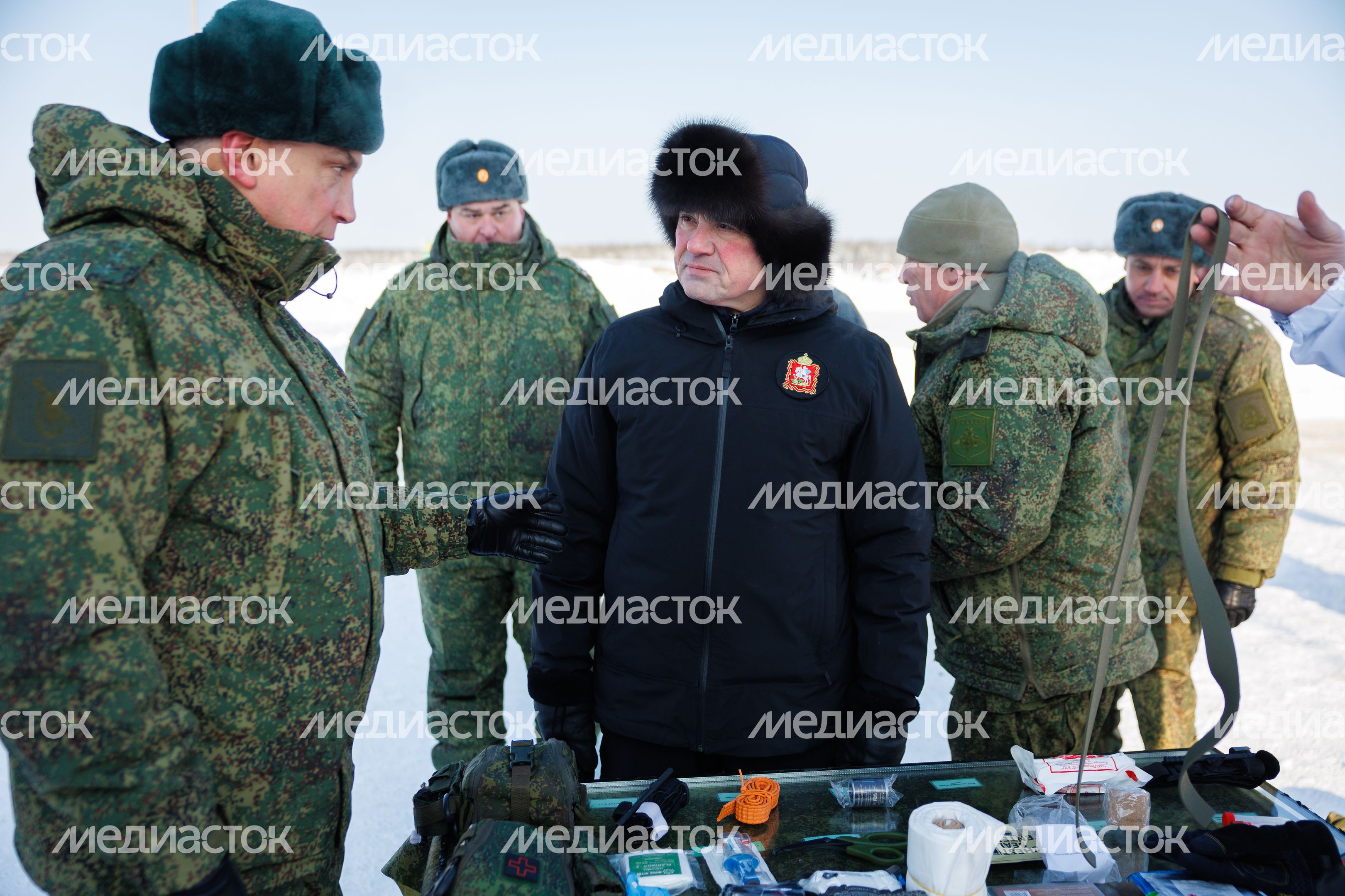 Андрей Воробьев посетил полигон в Московском высшем общевойсковом командном училище