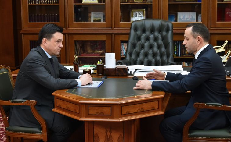 А. Воробьев провел рабочую встречу с главой Красногорского района