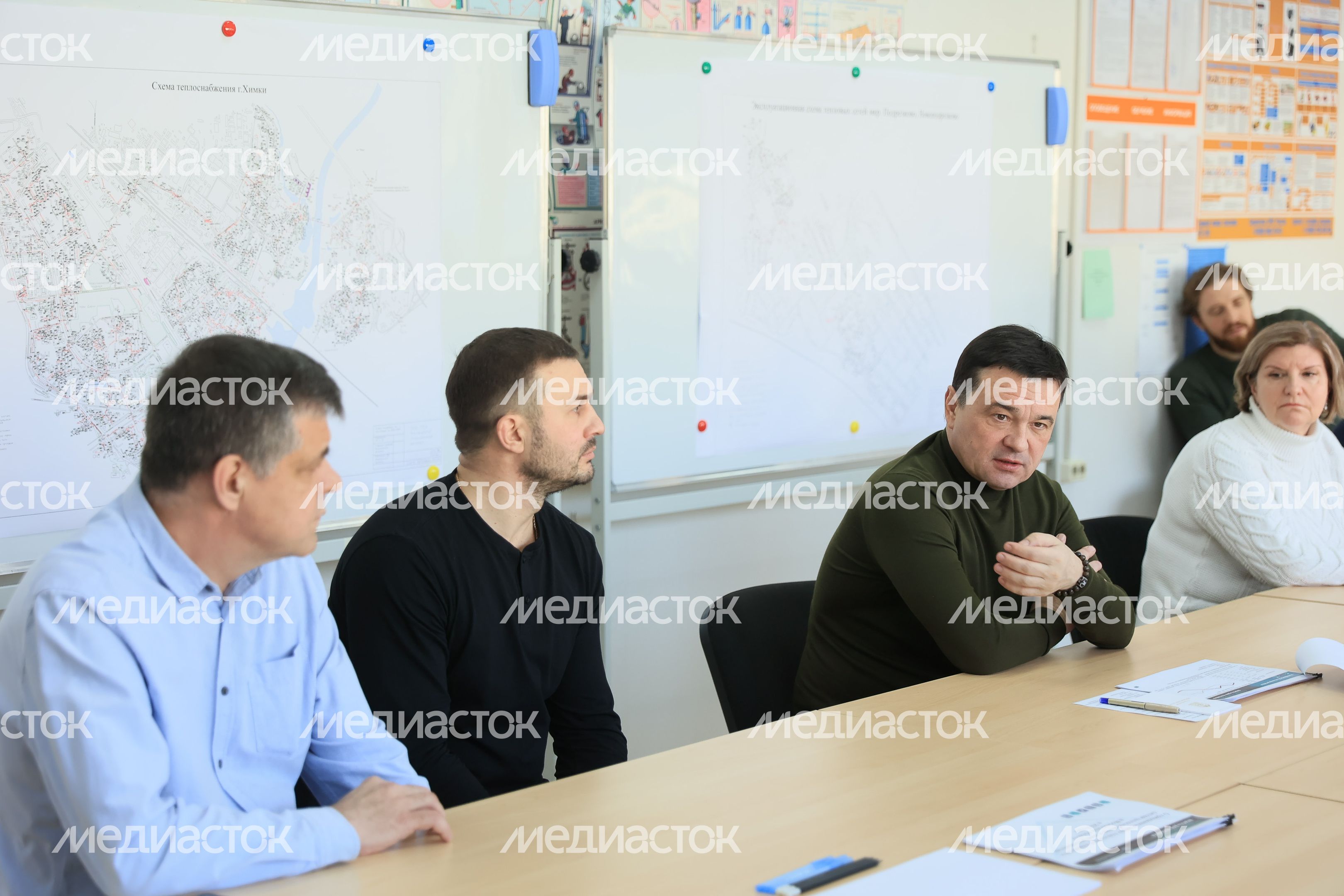 Посещение губернатором Подмосковья мкр. Новые Химки