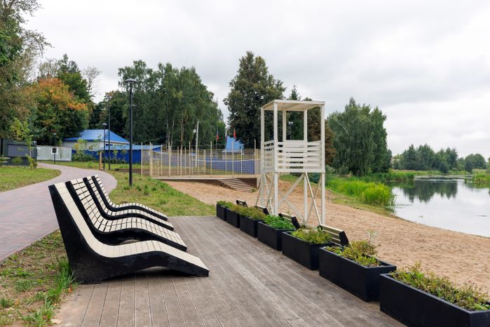 Набережная Щелковского центрального городского парка после благоустройства
