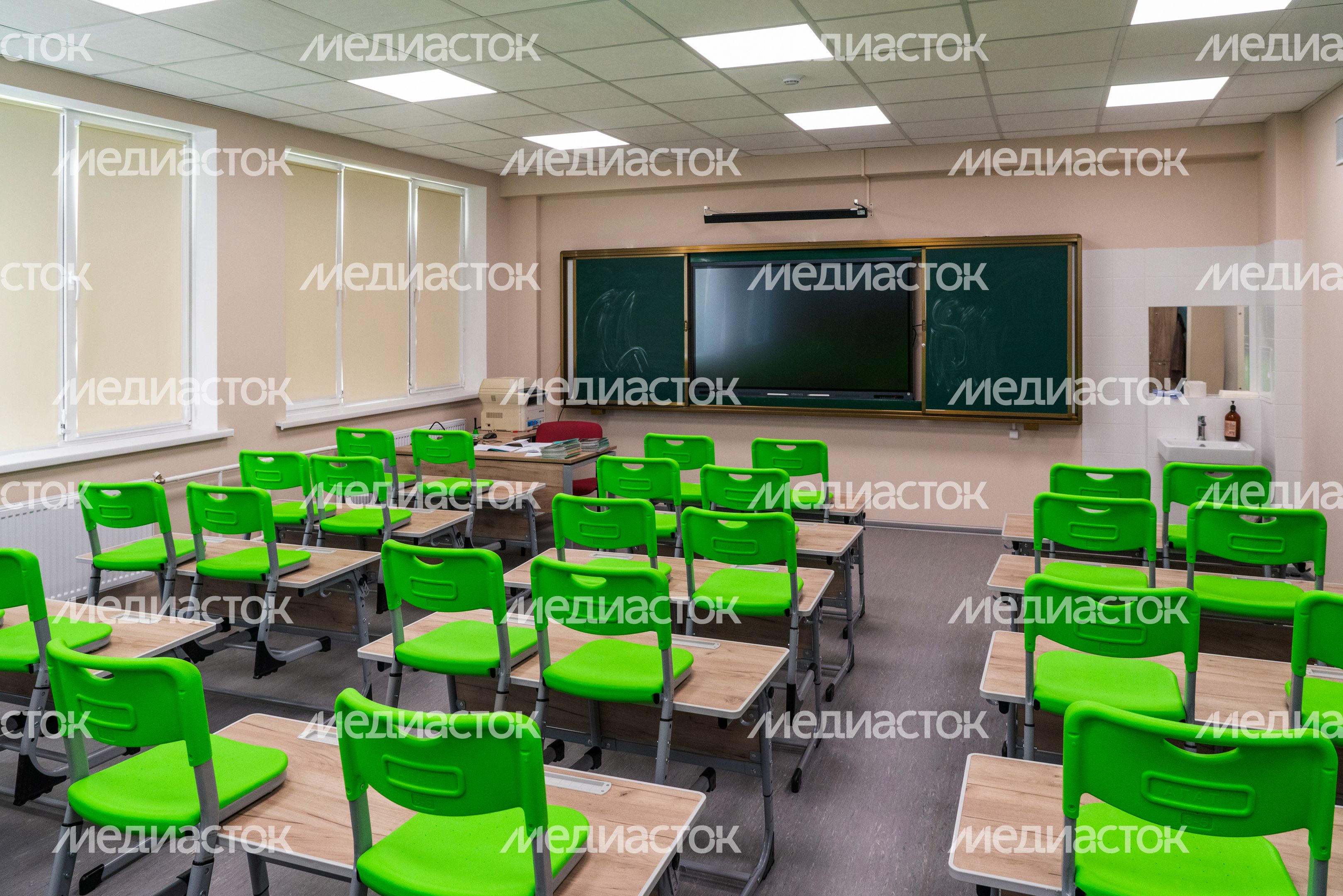 Учебный класс в лицее города Истра после капитального ремонта