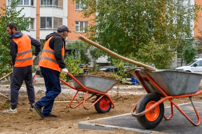 Благоустройство двора в Балашихе на улице Свердлова