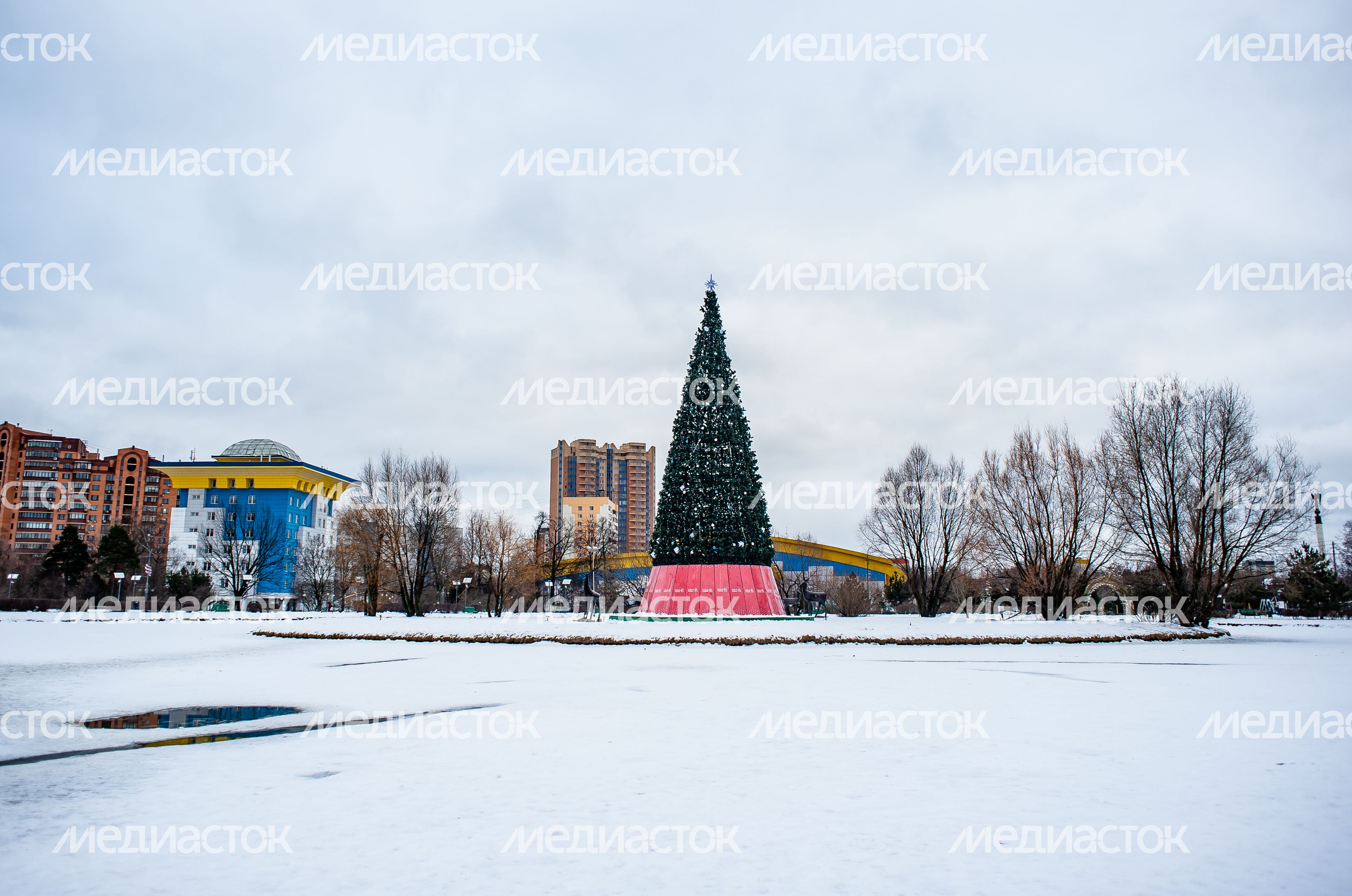 Зимние виды города Одинцово