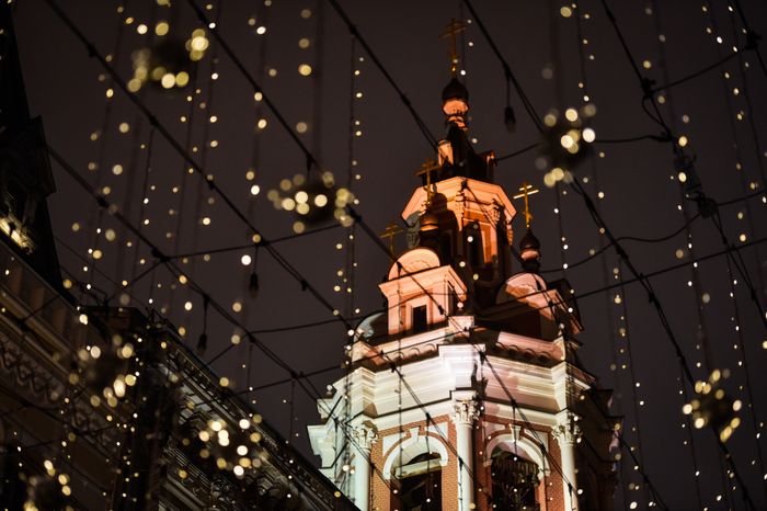 Новогодняя иллюминация в Москве