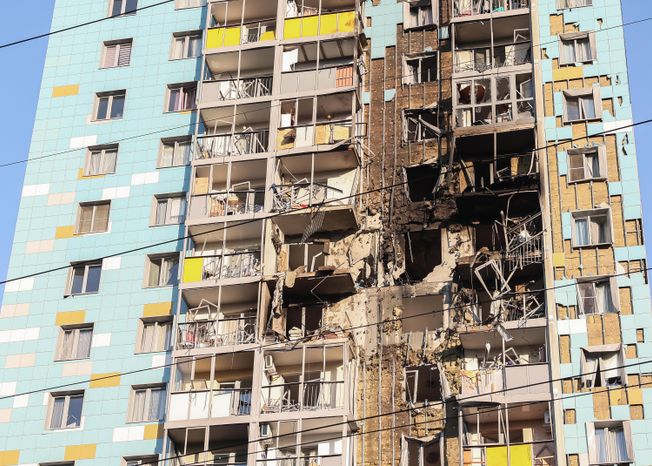 Дом в Раменском г.о., поврежденный в результате атаки украинских дронов