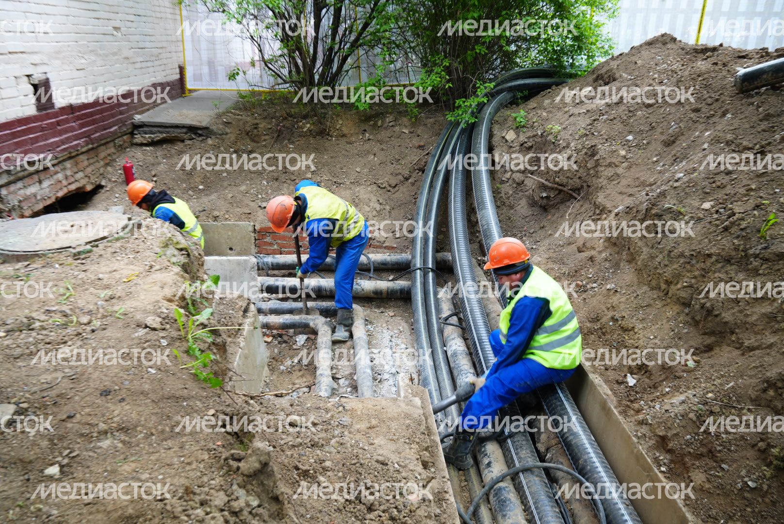 Проверка губернатором ремонта теплосетей в Химках