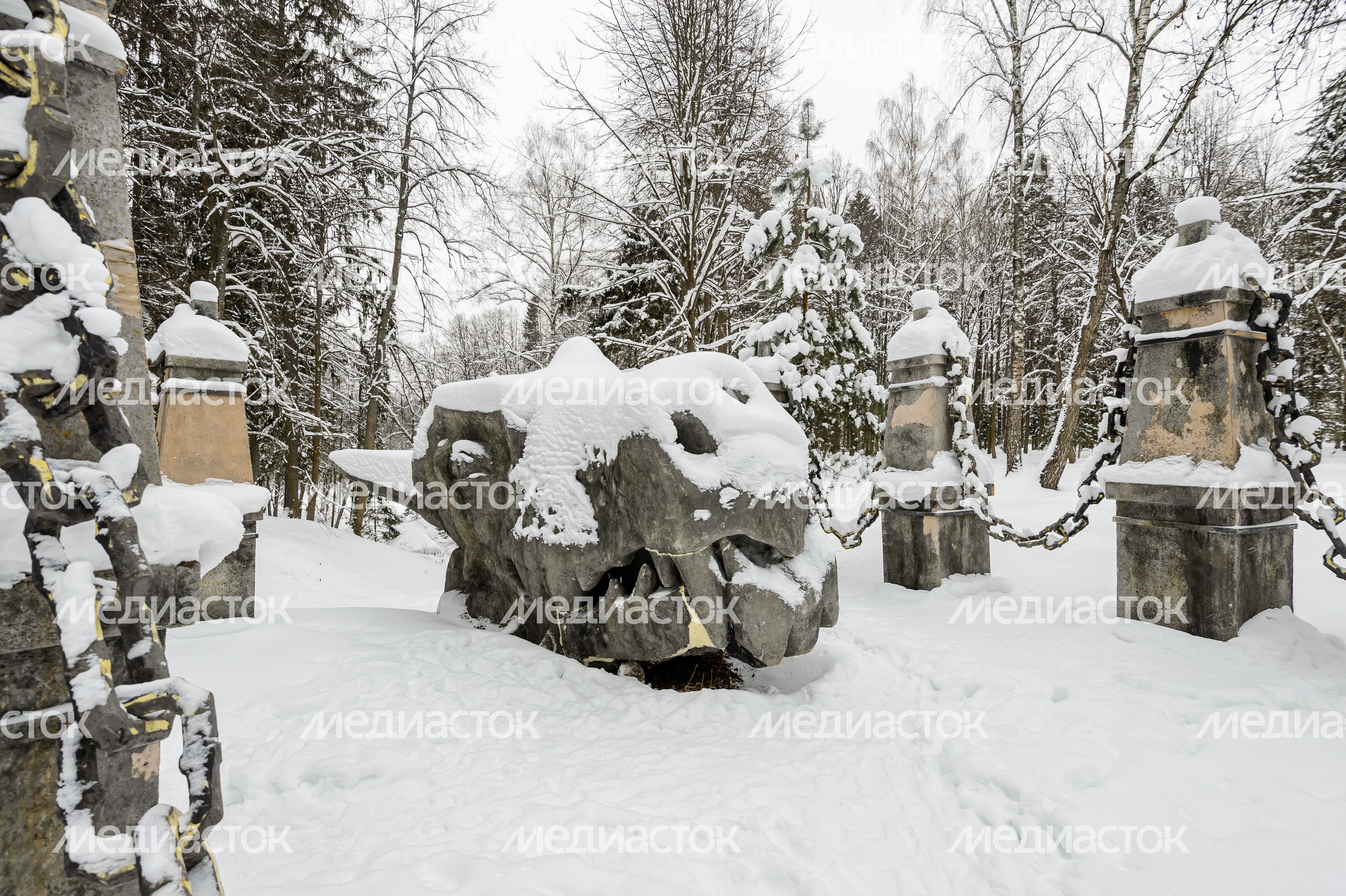 Химки. Усадьба Середниково. Зима