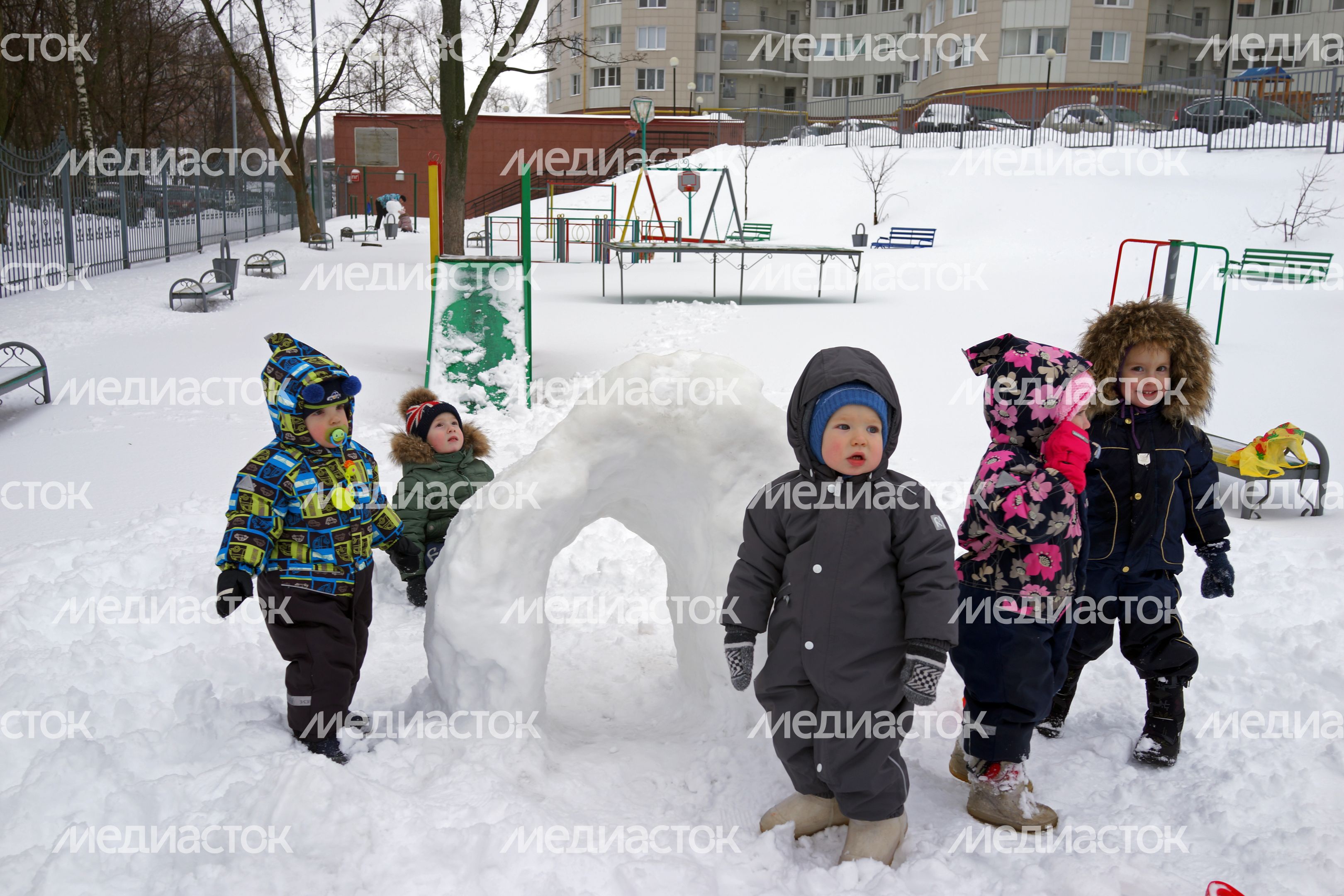 Снегопад в Пушкино
