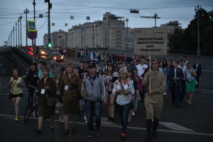 Акция «Вахта памяти. Вечный огонь – 2016» в День памяти и скорби в Москве