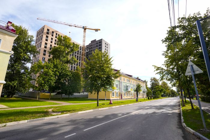 Строящийся МКД на ул. Чайковского в Ступино