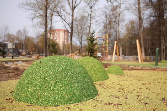 В Щелково продолжается благоустройство Центрального парка