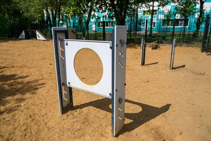 Площадка для выгула собак на улице Дзержинского в Реутове