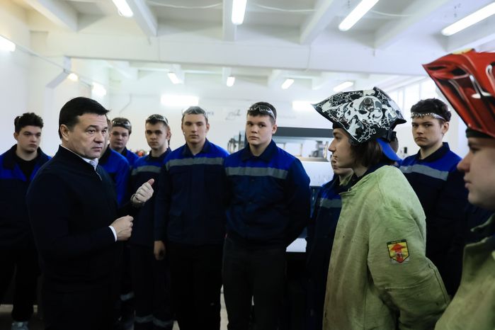 Посещение Губернатором Павлово-Посадского Техникума