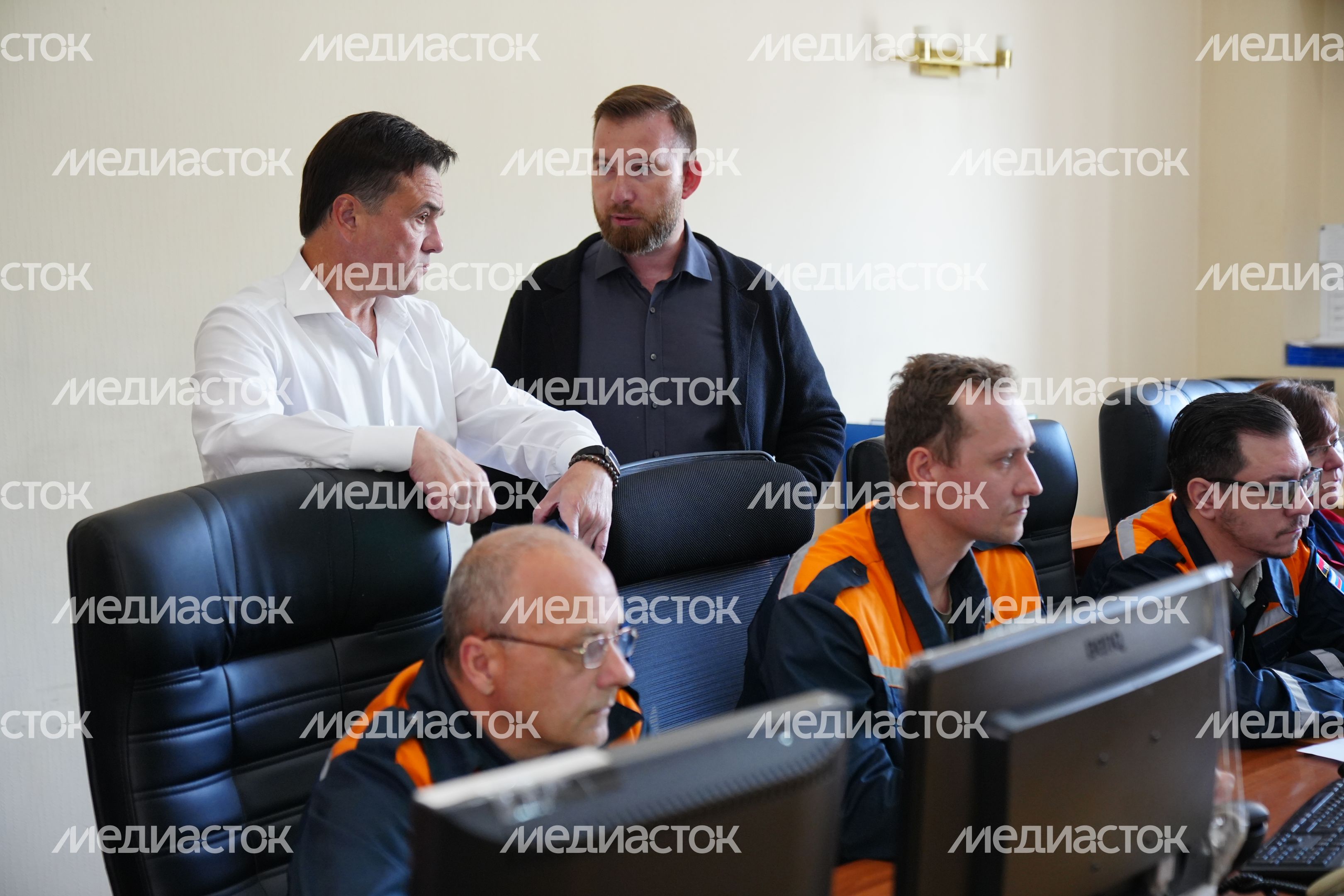 Андрей Воробьев проверил работу диспетчерского центра "Мытищинской теплосети" Андрей Воробьев проверил работу диспетчерского центра "Мытищинской теплосети"