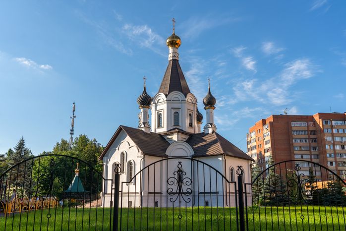 Церковь Рождества Христова в микрорайоне Центральный в Домодедово