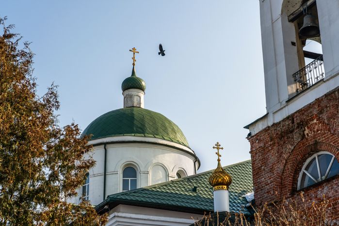 Церковь Троицы Живоначальной (Троицкий храм) в деревне Троице-Сельцо округа Мытищи