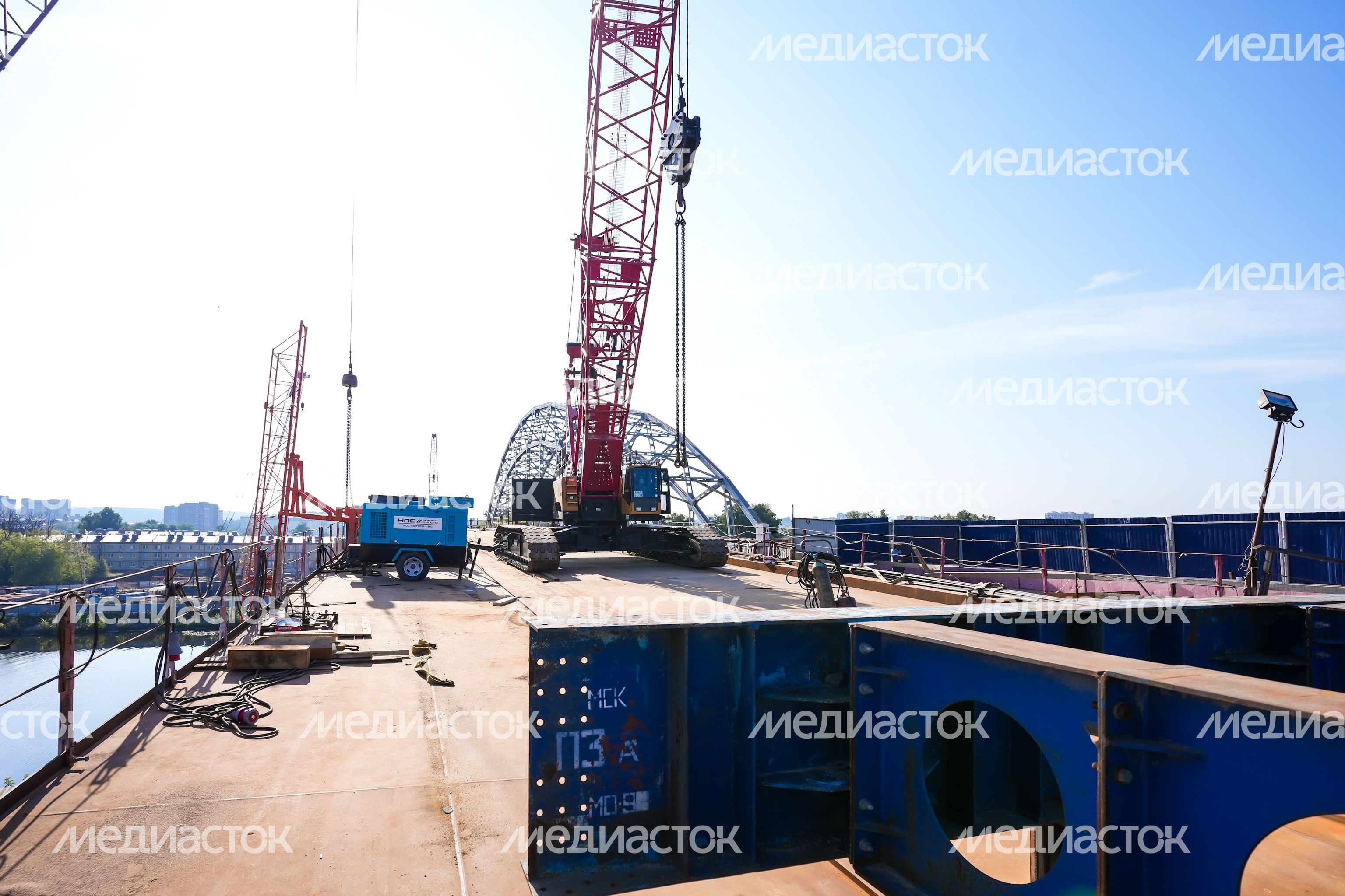Возведение нового Рогачевского моста в Дмитрове