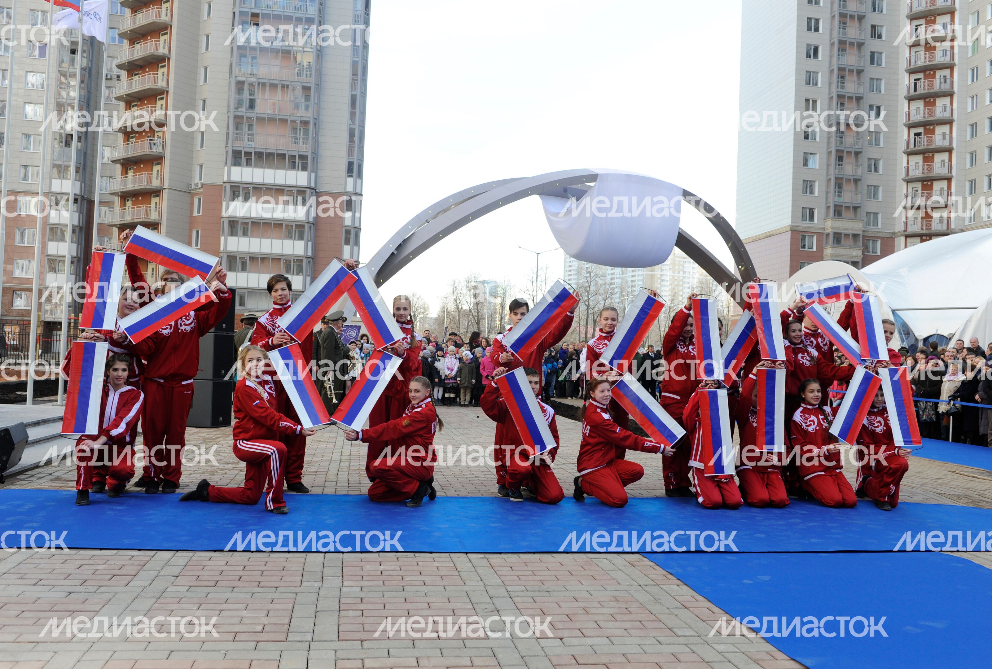 Открытие Аллеи Космонавтов в Красногорске Открытие Аллеи Космонавтов в Красногорске