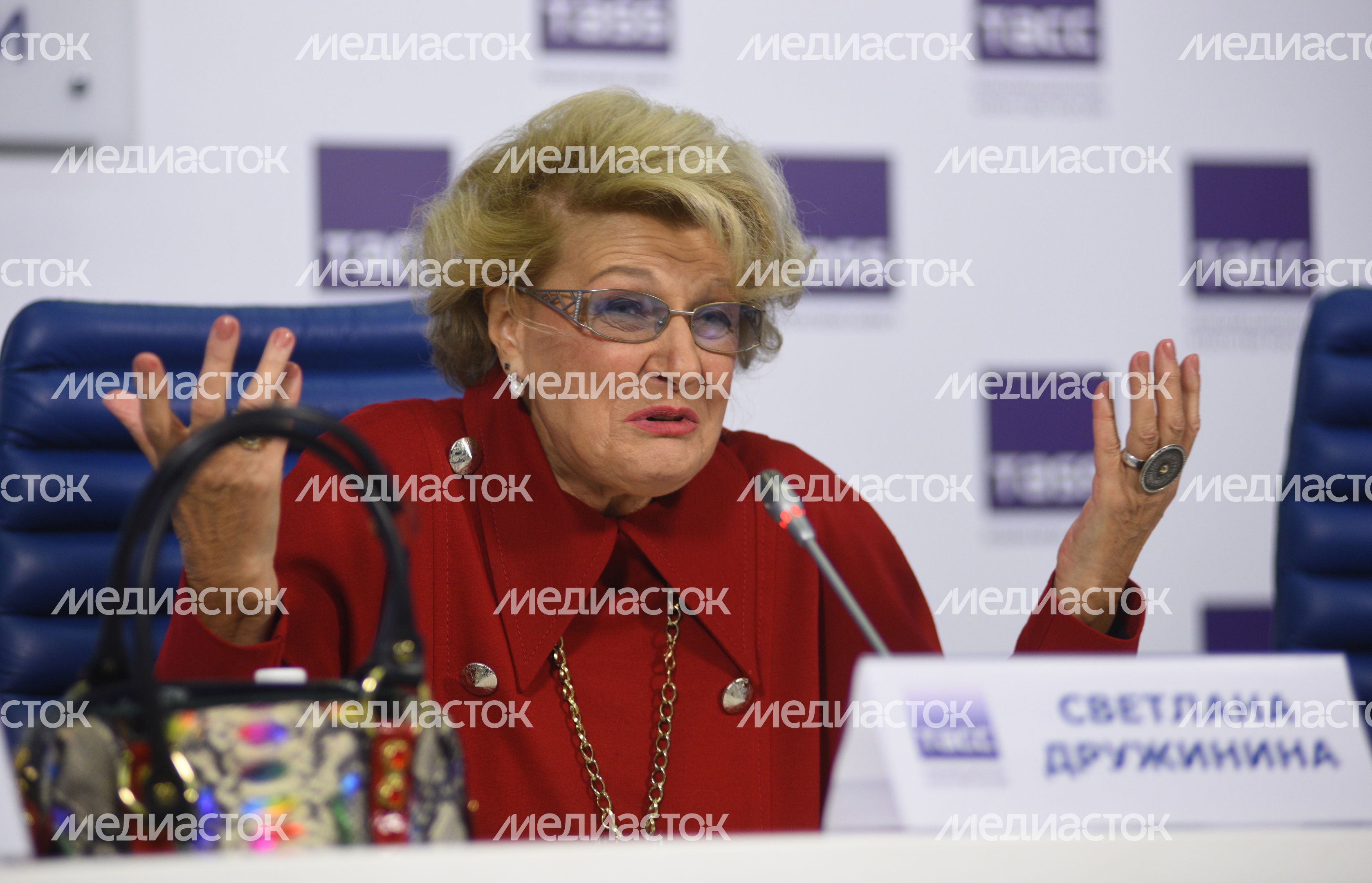 Пресс-конференция в честь 80-летнего юбилея Светланы Дружининой