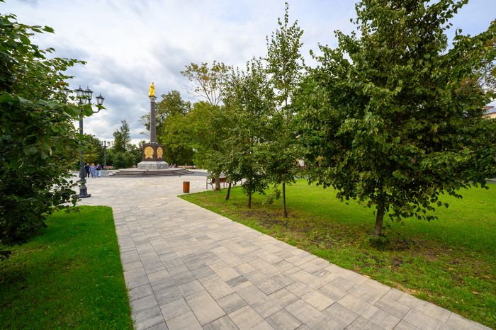 Сквер Бугрова после благоустройства в Ногинске Богородского округа