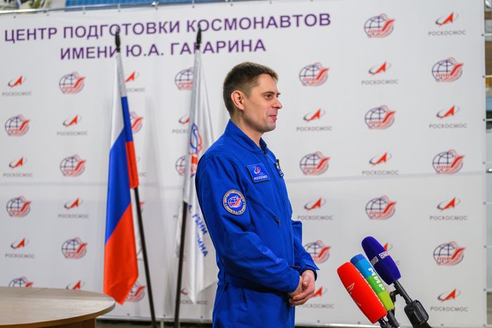 Экзаменационная тренировка космонавта Роскосмоса Андрея Федяева в Центре подготовки космонавтов в Звездном городке