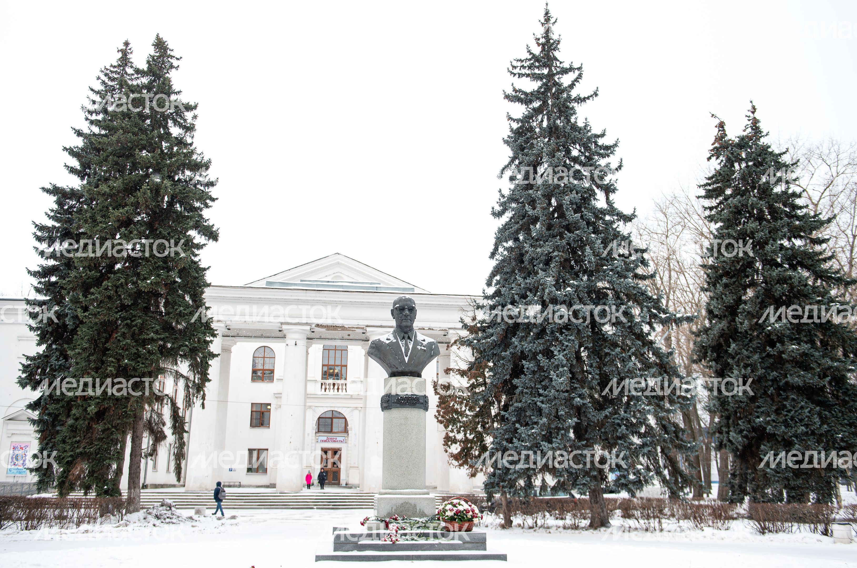 Зимние виды города Воскресенск