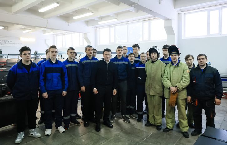 Посещение Губернатором Павлово-Посадского Техникума