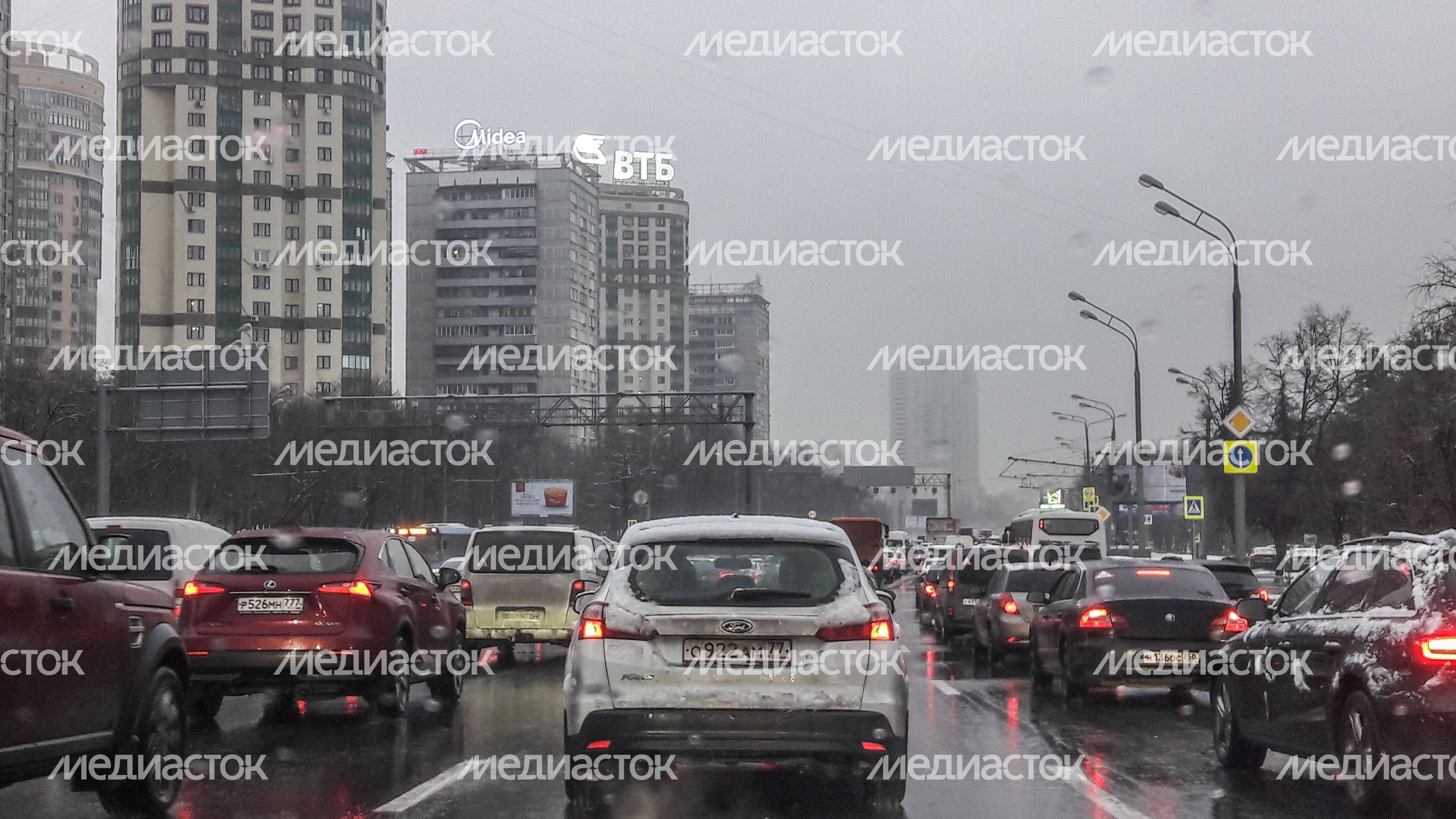 Снегопад в Москве и Подмосковье