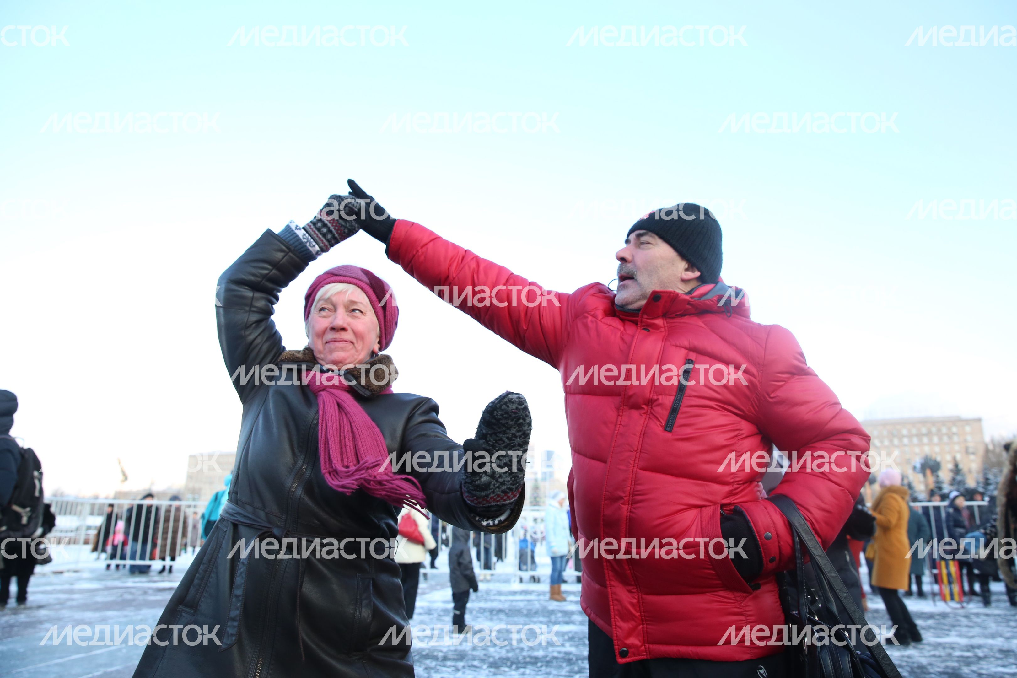 Рождественские гуляния в парке Победы в Москве