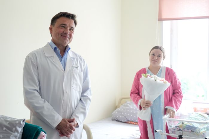Андрей Воробьев дал старт строительству нового корпуса Видновского перинатального центра