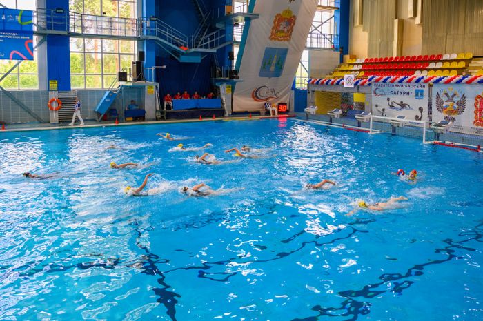 Соревнования по водному поло в рамках VI Летней спартакиады молодежи в Раменском