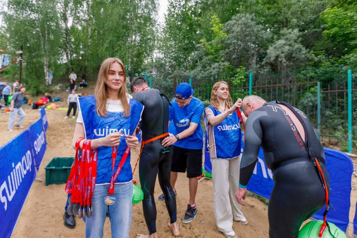 Заплыв на открытой воде Swimcup на Кореневском карьере в Люберцах