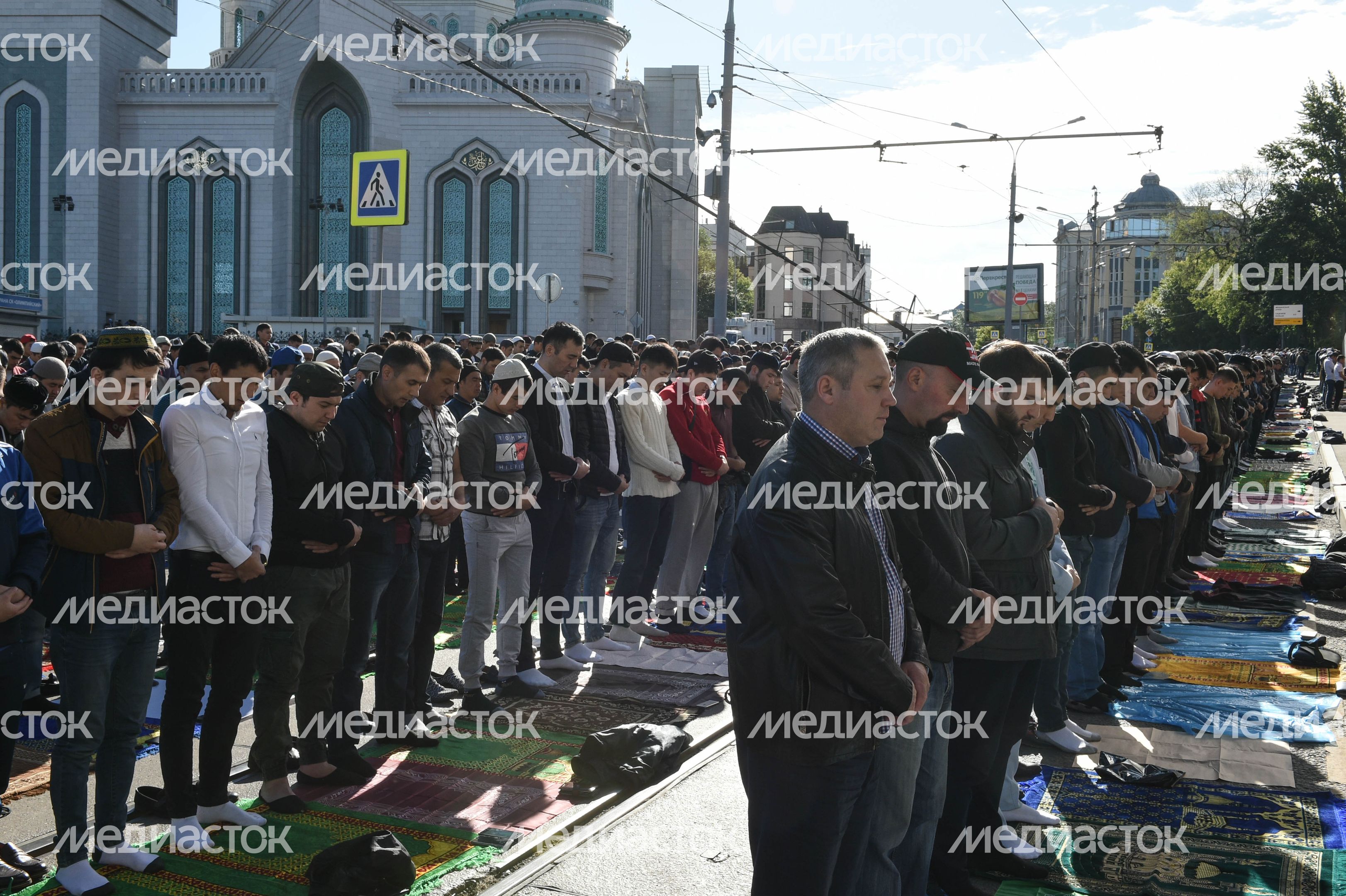 Празднование Ураза‑байрам в Москве в 2018 году