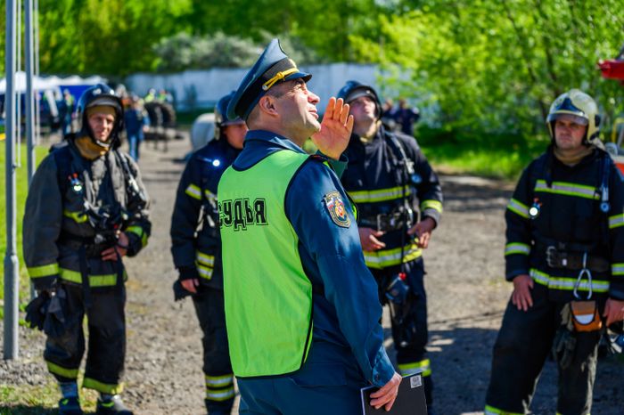 Соревнования спасателей в Ногинске Богородского округа