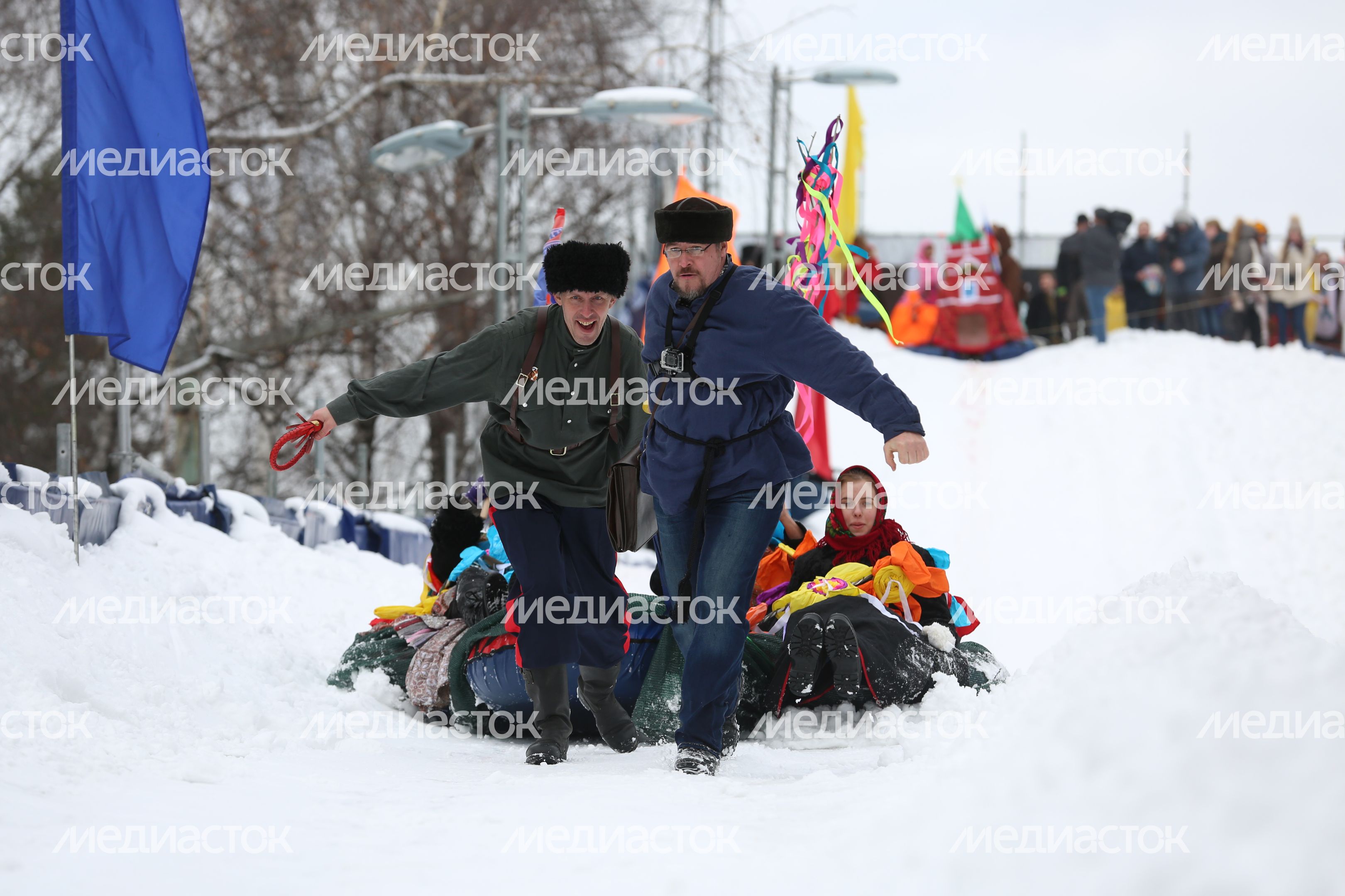 Фестиваль «Battle Сани» в парке «Сокольники» в Москве