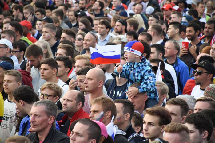 Открытие Чемпионата мира по футболу в Москве на Воробьёвых горах