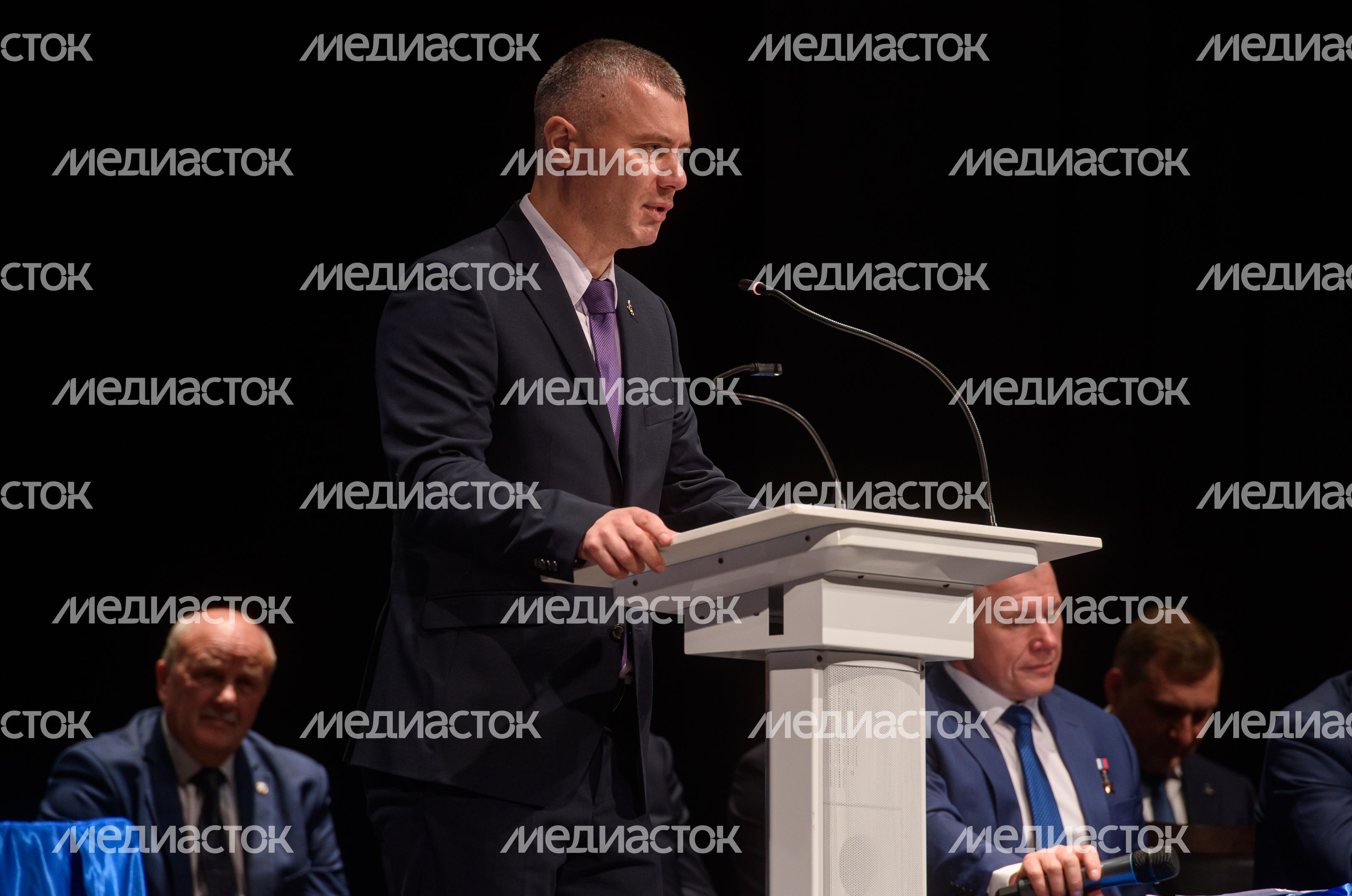Торжественная встреча космонавтов и астронавтов 67-й длительной экспедиции на МКС