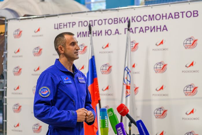 Космонавт Роскосмоса Сергей Тетерятников на комплексной тренировке в Центре подготовки космонавтов Звездного городка