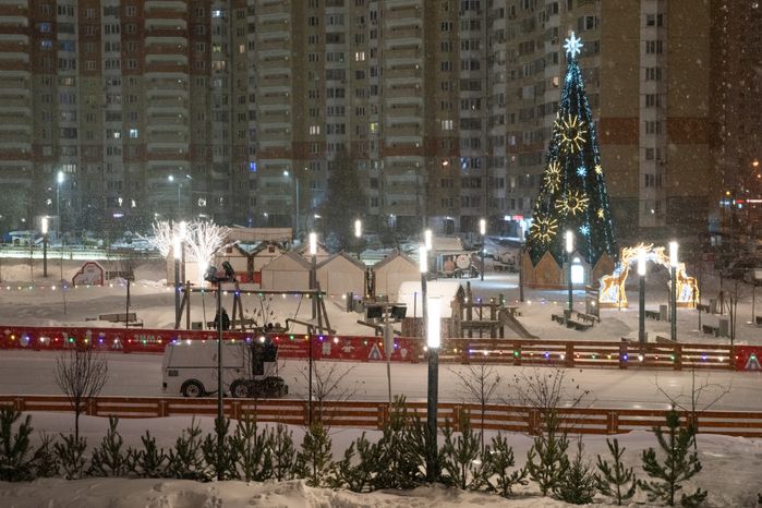 Крещенские купания на Соборной площади в Красногорске