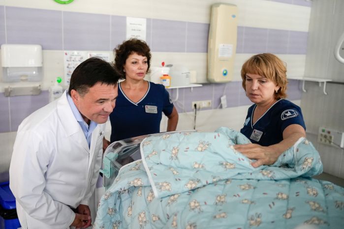 Андрей Воробьев дал старт строительству нового корпуса Видновского перинатального центра