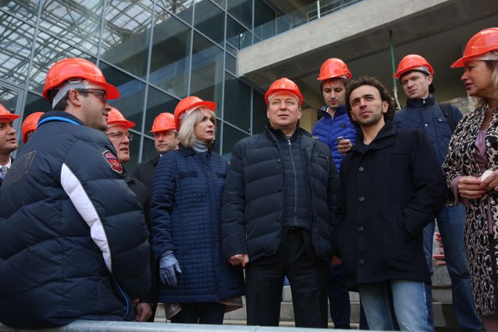 Завершающий этап строительства стадиона ЦСКА в Москве