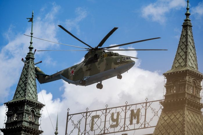 Генеральная репетиция парада Победы в Москве в 2021 году