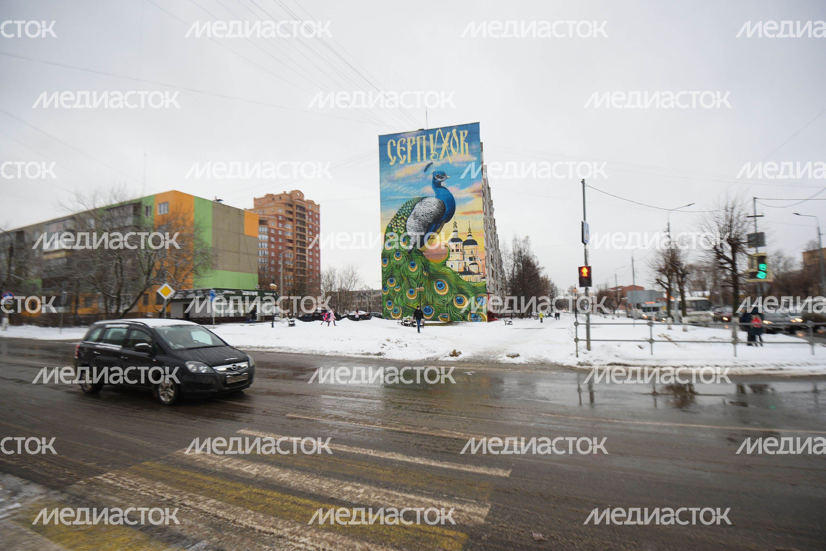 Виды города Серпухов зимой